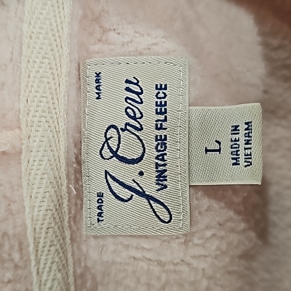 J. Crew vintage fleece light pink hoodie - Picture 3 of 4